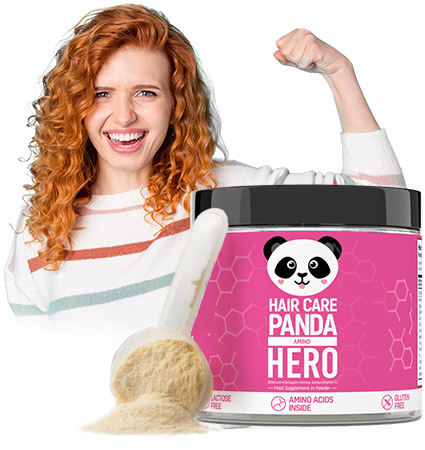 Hair Care Panda Amino Hero - Hair vitamins in form of gummies ❤ HAIR CARE  PANDA Vegan Gummies from Noble Health ❤